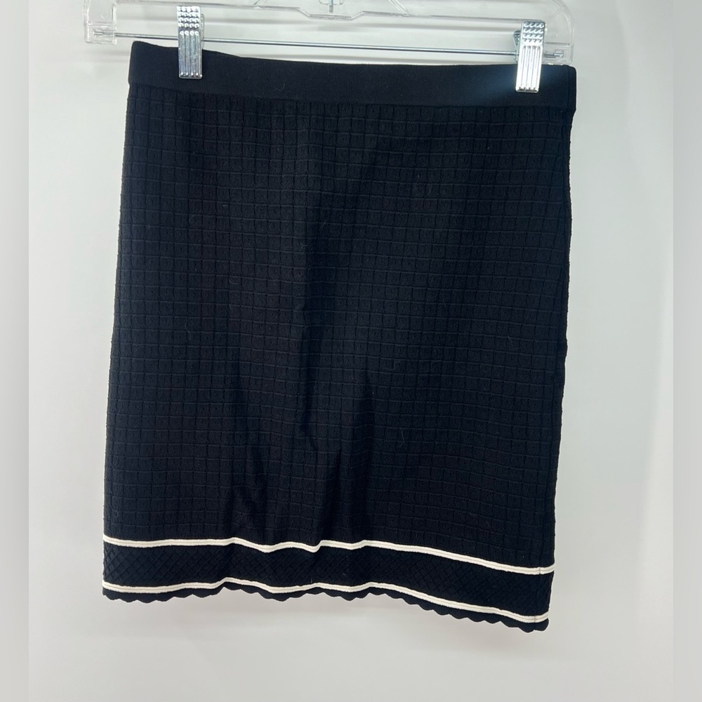 House of Harlow 1960 black knit polo matching set with crop top and skirt small - Picture 5 of 13